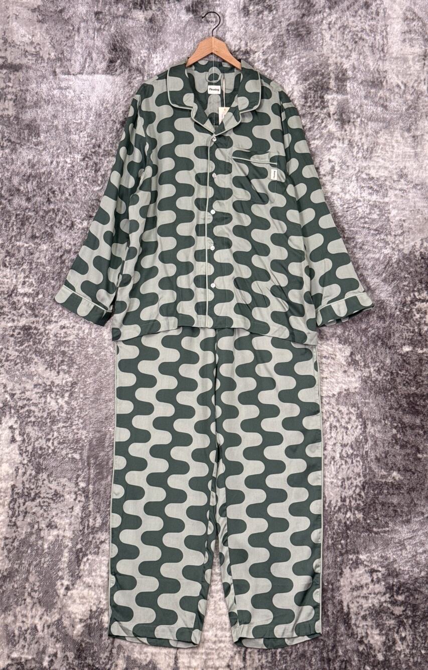 New Pleasing Harry Styles House Pajamas Set 2XL Unisex Green Retro